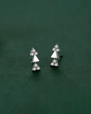 Pixie Mini Triangles Stud Earrings
