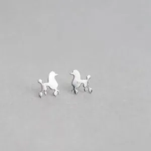 Poodle Stud Earrings