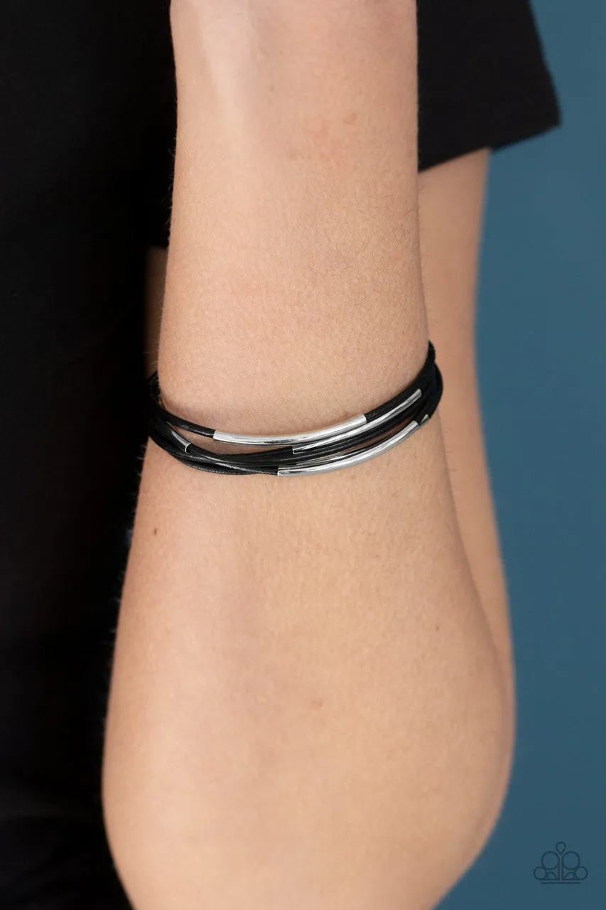 Power Cord Black Paparazzi Bracelet