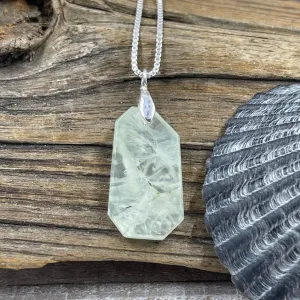Prehnite Freeform Necklace - B