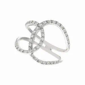 ‘PRETZEL TWIST’ DIAMOND RING 14K GOLD (0.45 CTW)