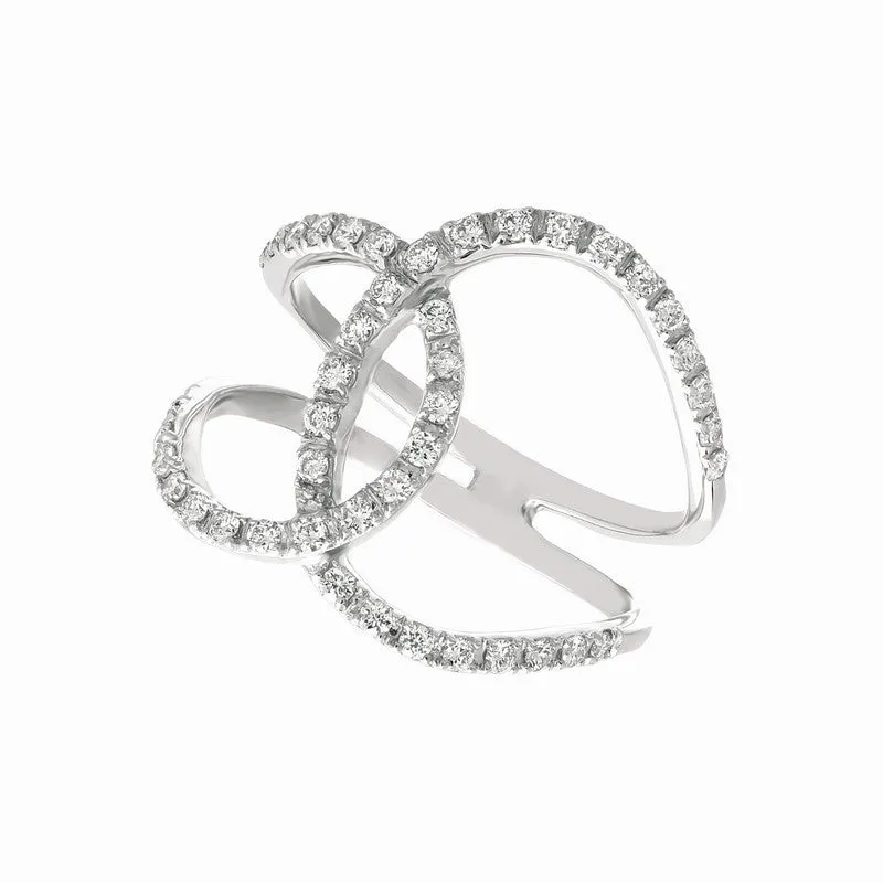 ‘PRETZEL TWIST’ DIAMOND RING 14K GOLD (0.45 CTW)