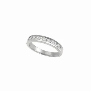 PRINCESS CUT DIAMOND BAND RING 14K GOLD (0.52 CTW)