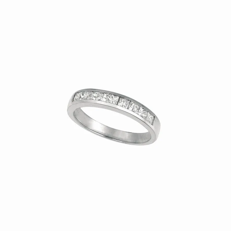 PRINCESS CUT DIAMOND BAND RING 14K GOLD (0.52 CTW)