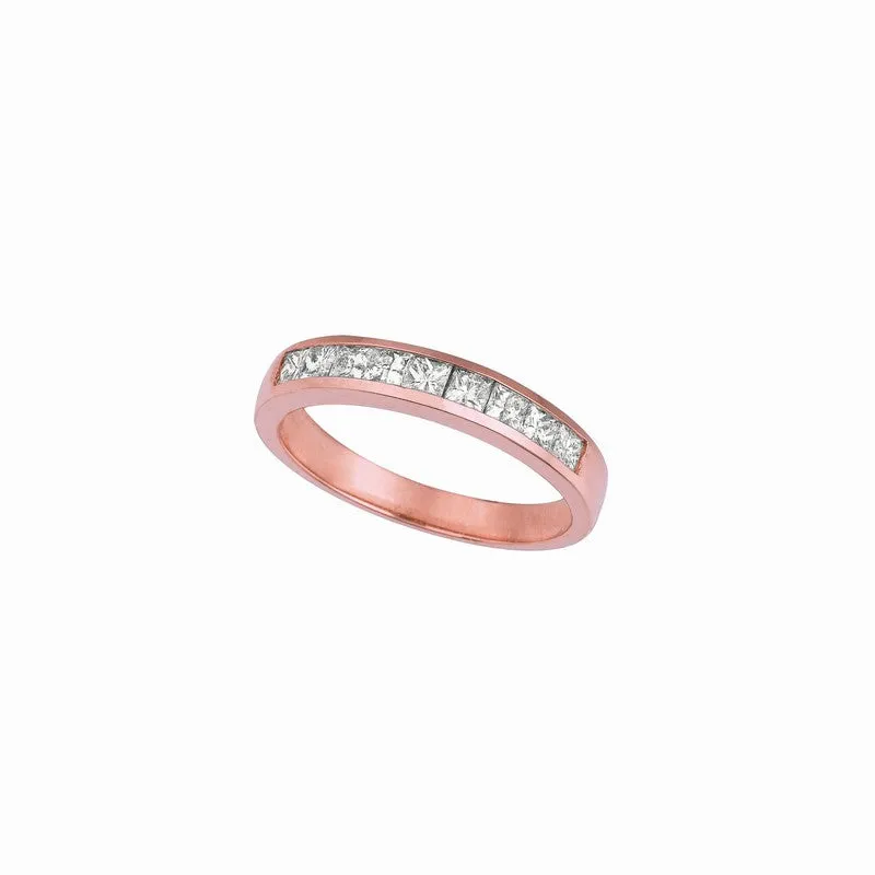 PRINCESS CUT DIAMOND BAND RING 14K GOLD (0.52 CTW)