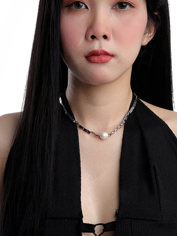 Punk Pearl Alloy Necklaces Accessories