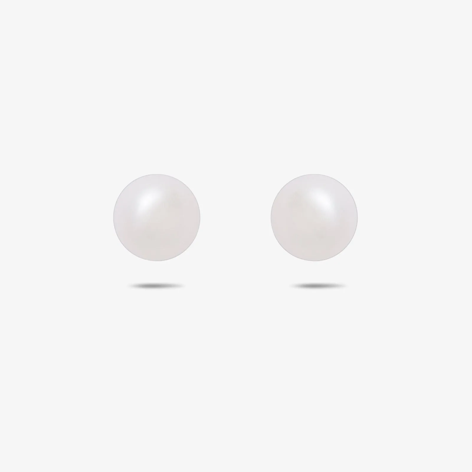 Pure Silver Earrings - Simplistic Daily Wear Pearl Stud