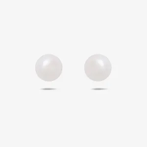 Pure Silver Earrings - Simplistic Daily Wear Pearl Stud