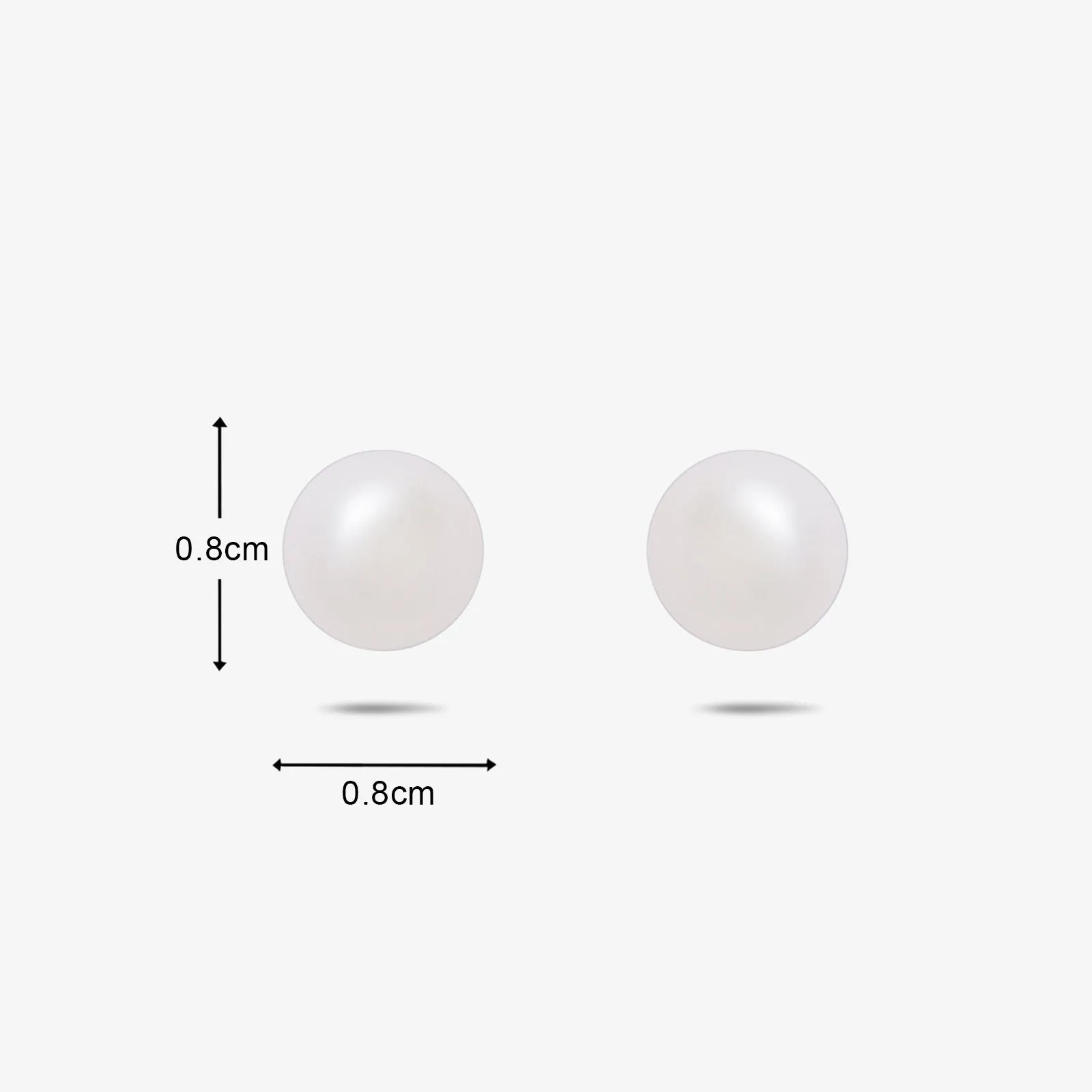 Pure Silver Earrings - Simplistic Daily Wear Pearl Stud