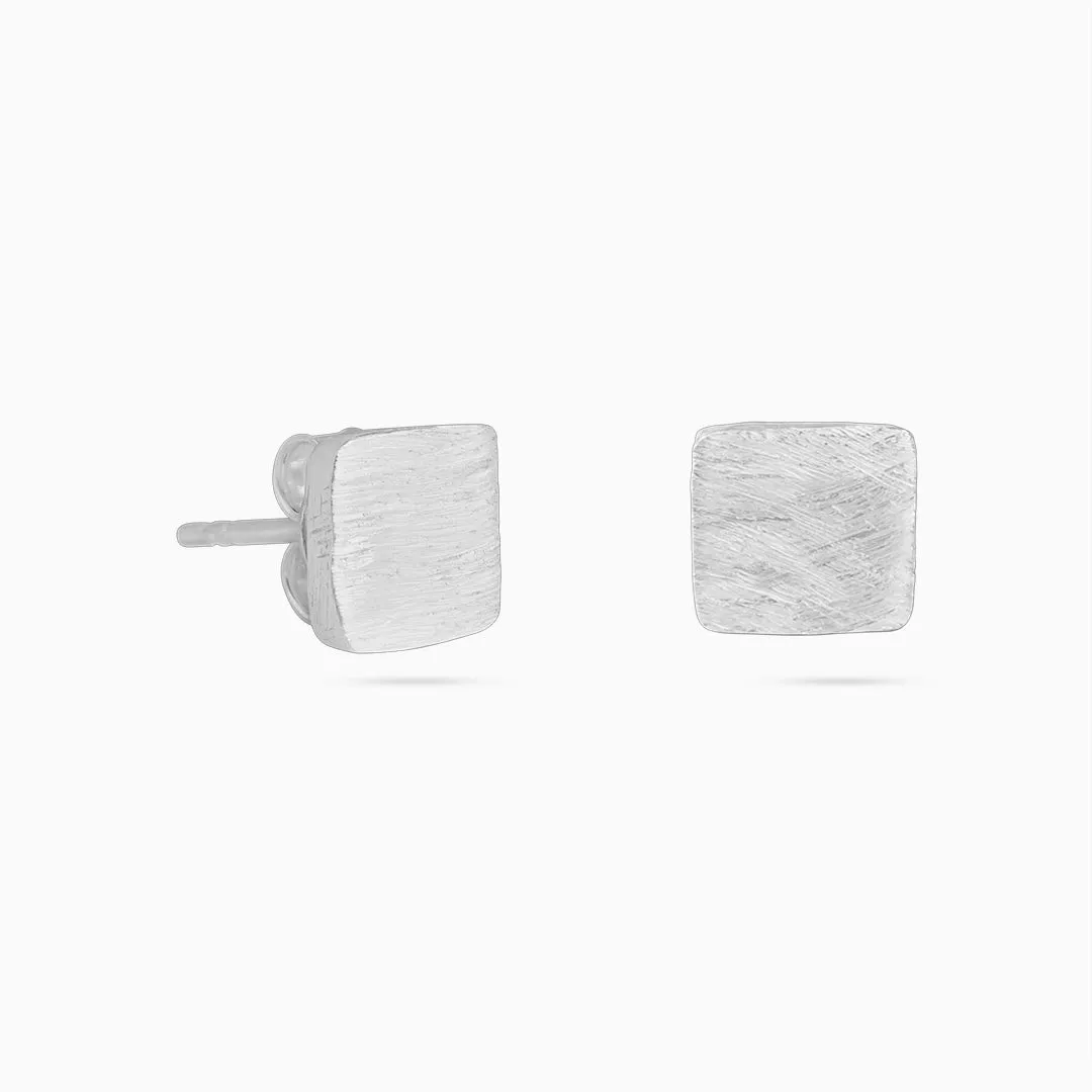 Pure Silver Stud - Square Shaped Goodie