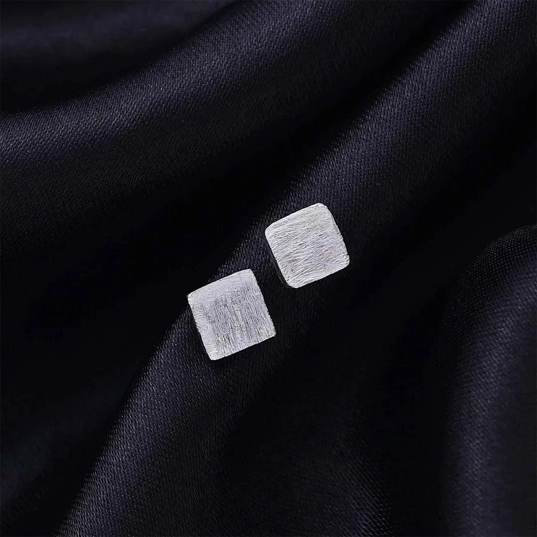 Pure Silver Stud - Square Shaped Goodie
