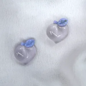 Purple Peach Stud Earring
