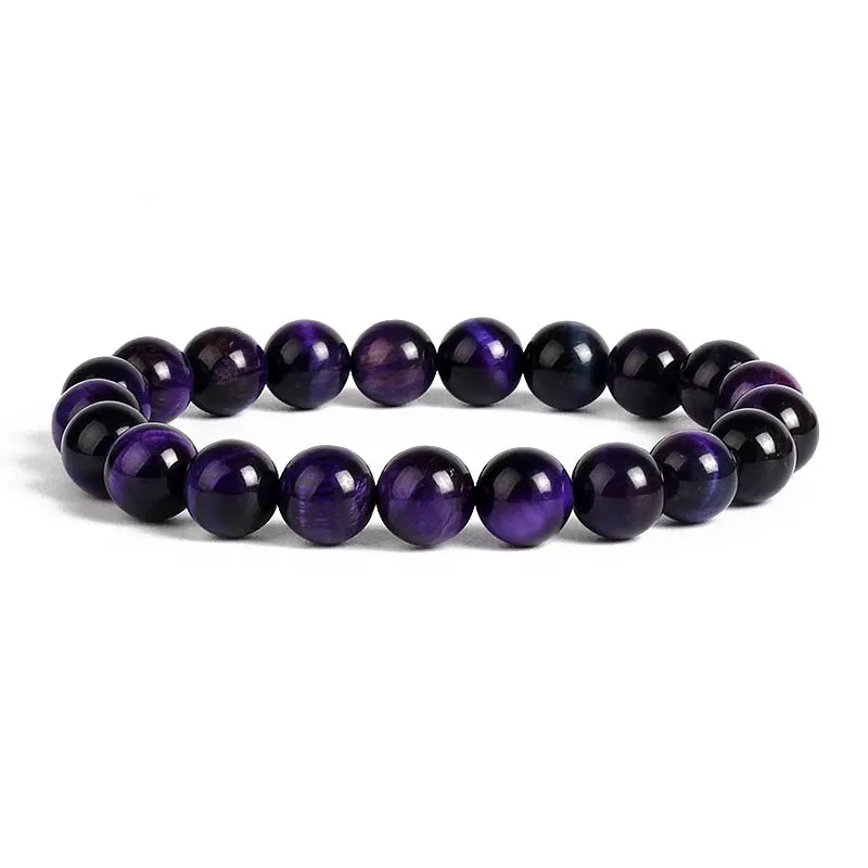 Purple Tiger Eye Bracelets