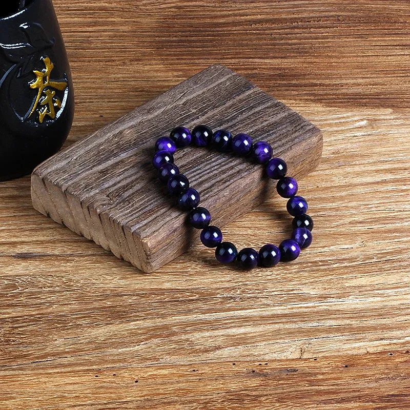 Purple Tiger Eye Bracelets