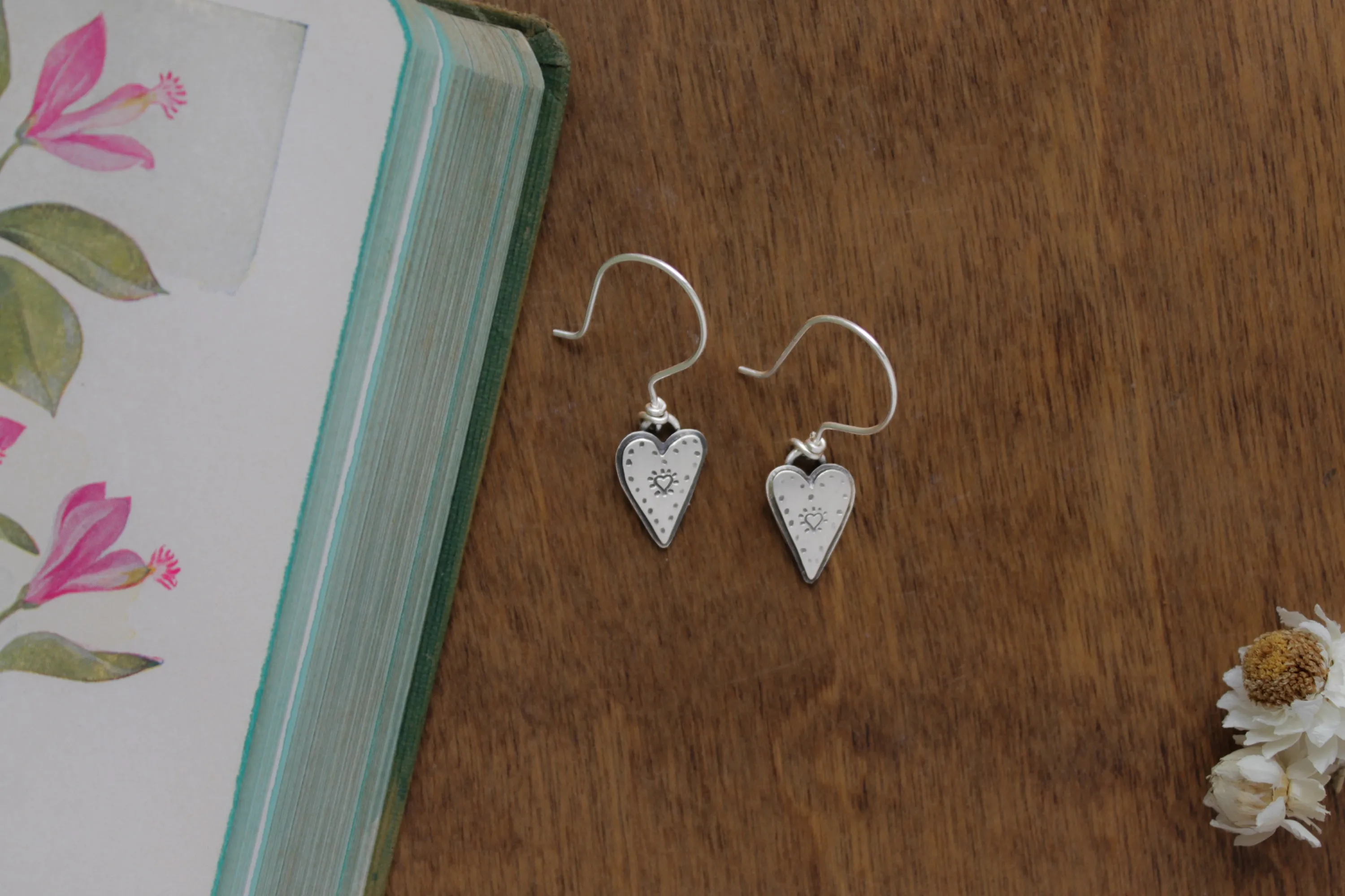 "Doodle Hearts" Earrings (Small)