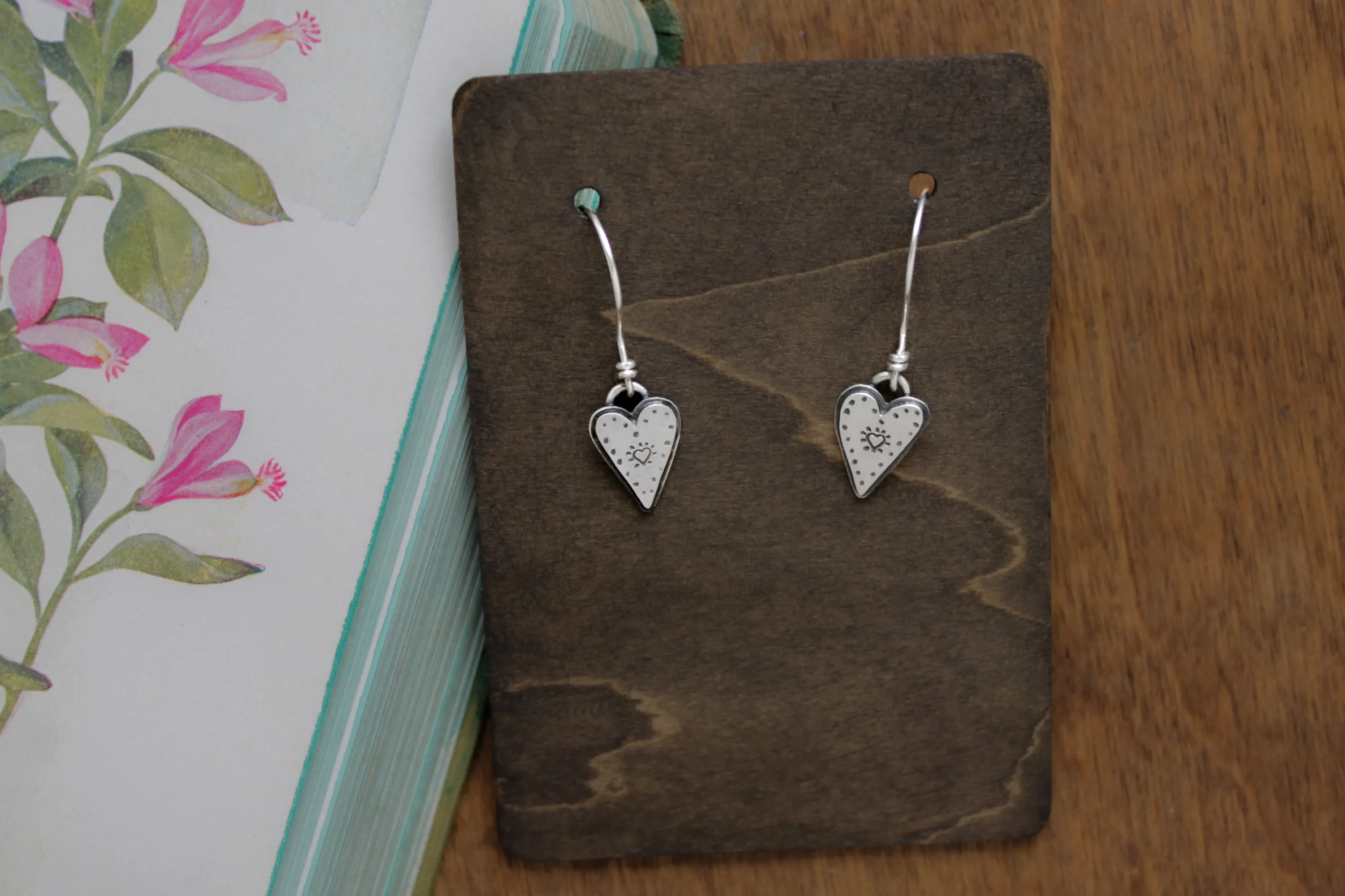 "Doodle Hearts" Earrings (Small)