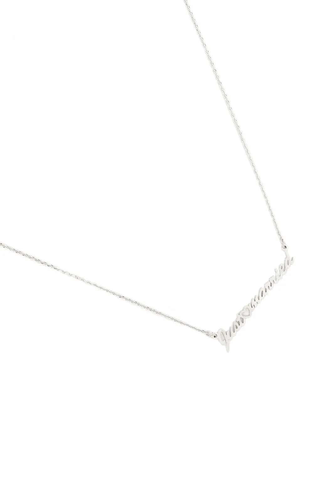"JUST MARRIED" SCPRIT LETTER NECKLACE