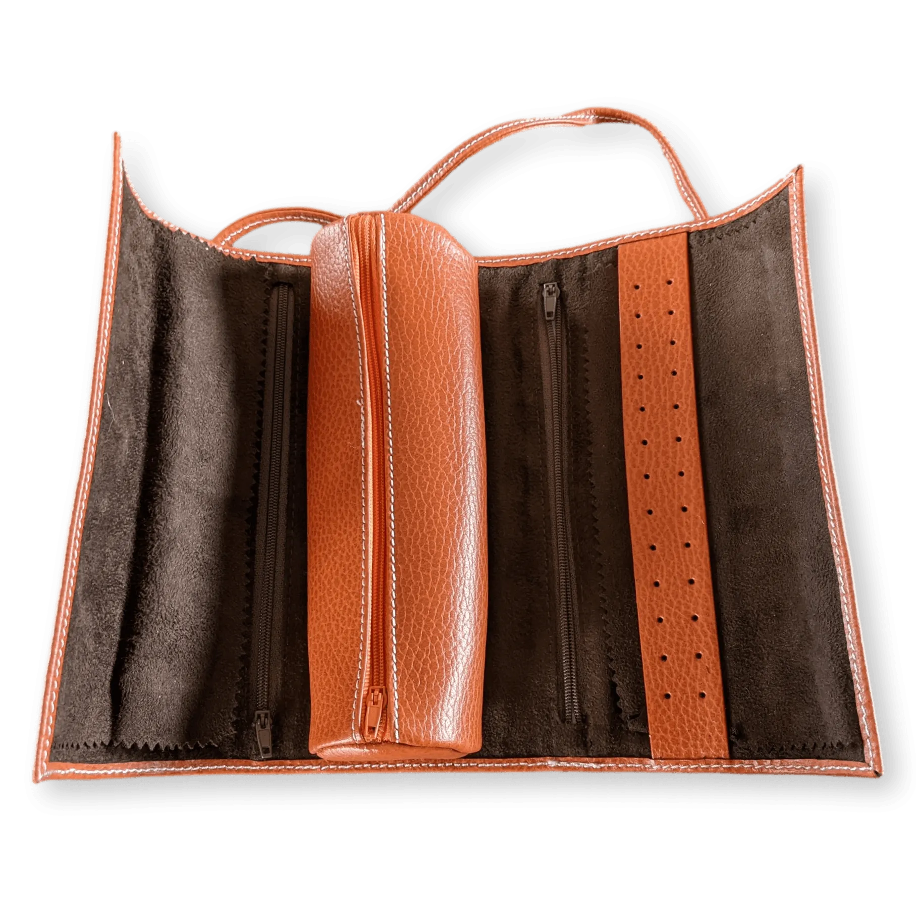 RENE KERN Vintage Leather Jewelry Travel Pochette, New!