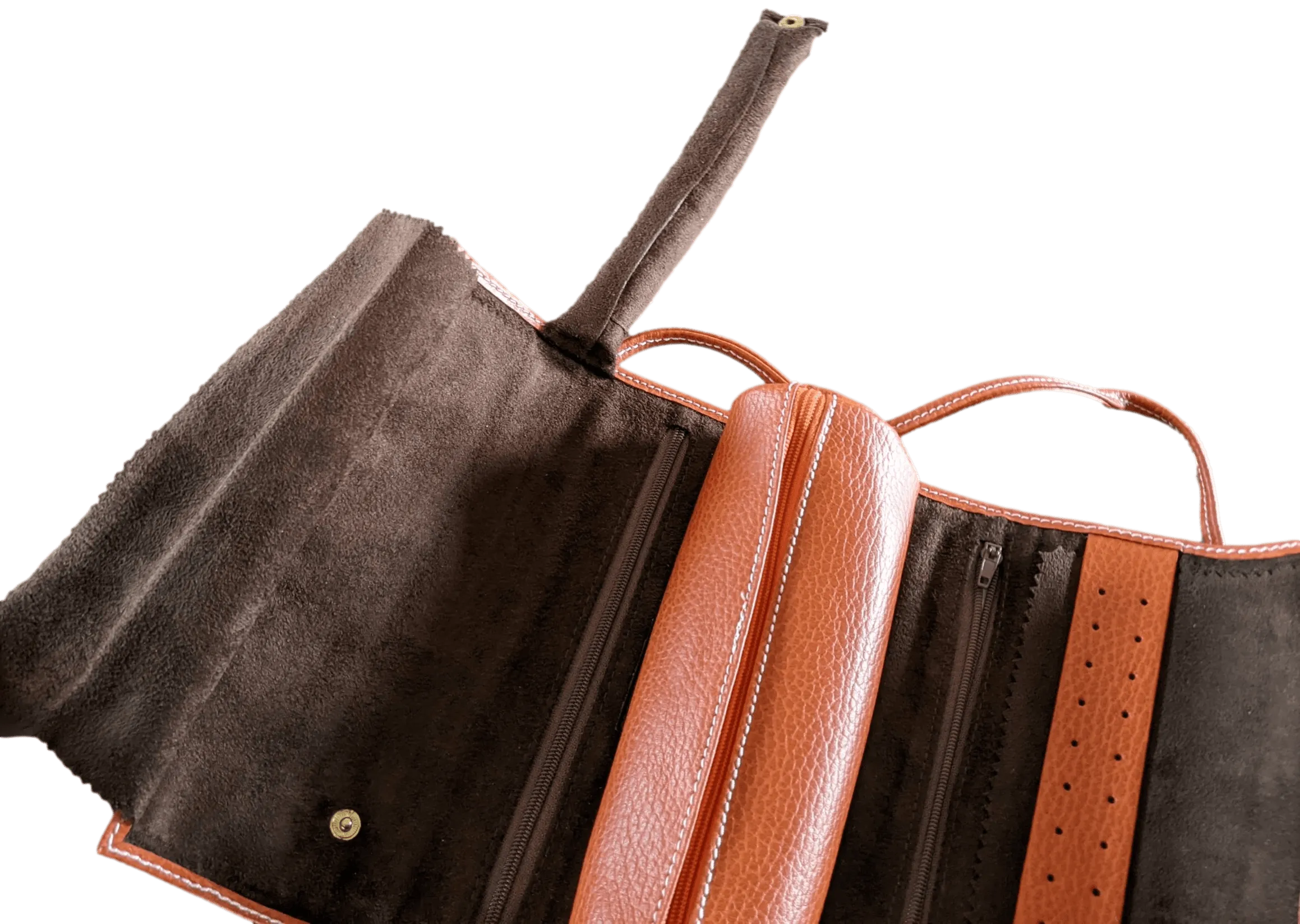RENE KERN Vintage Leather Jewelry Travel Pochette, New!