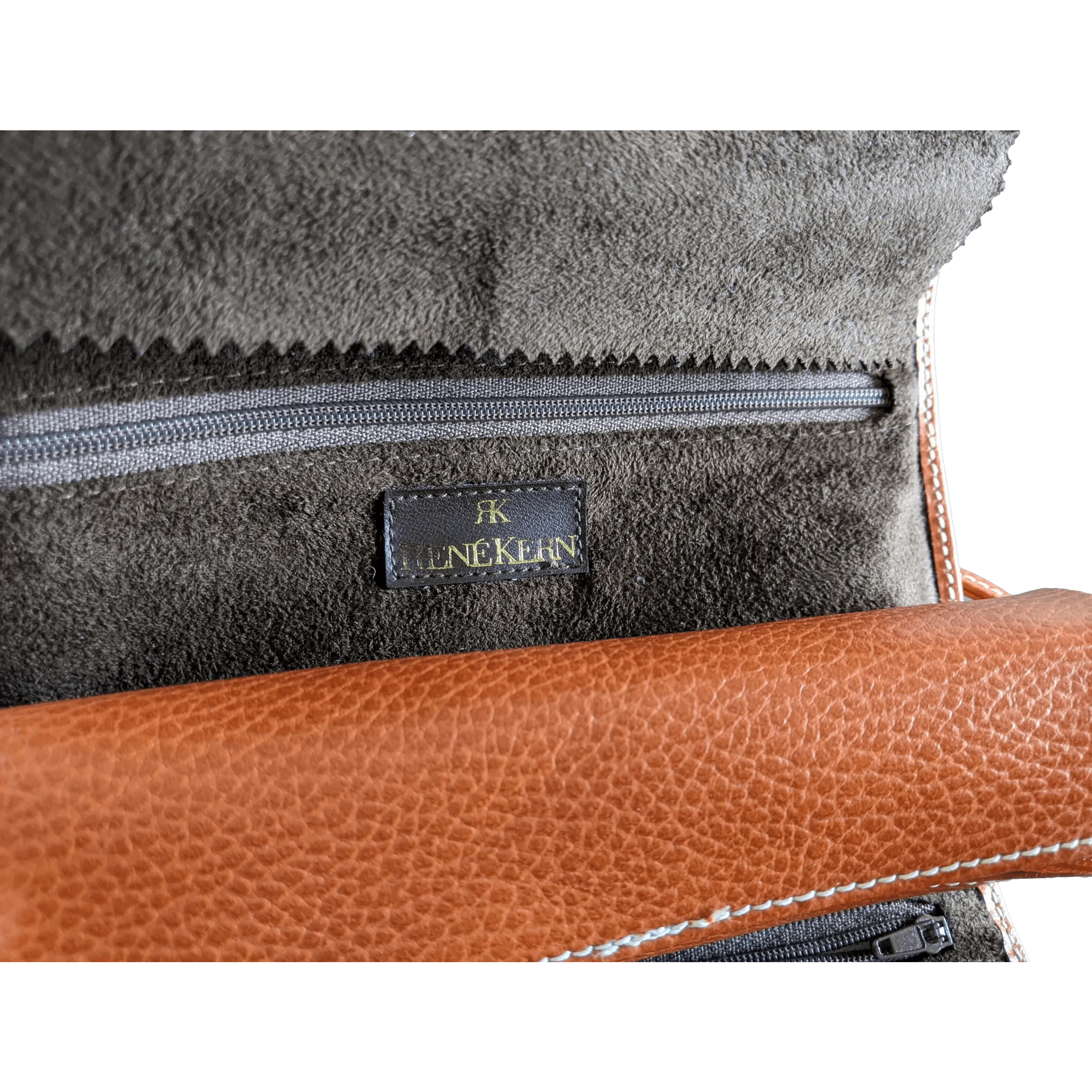 RENE KERN Vintage Leather Jewelry Travel Pochette, New!