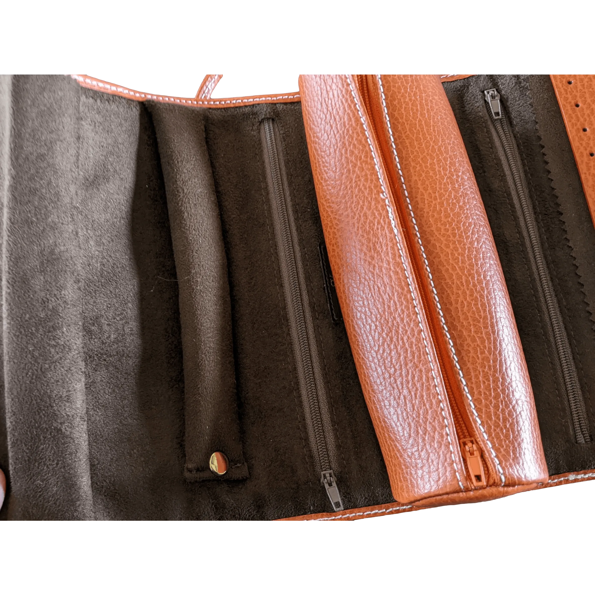 RENE KERN Vintage Leather Jewelry Travel Pochette, New!