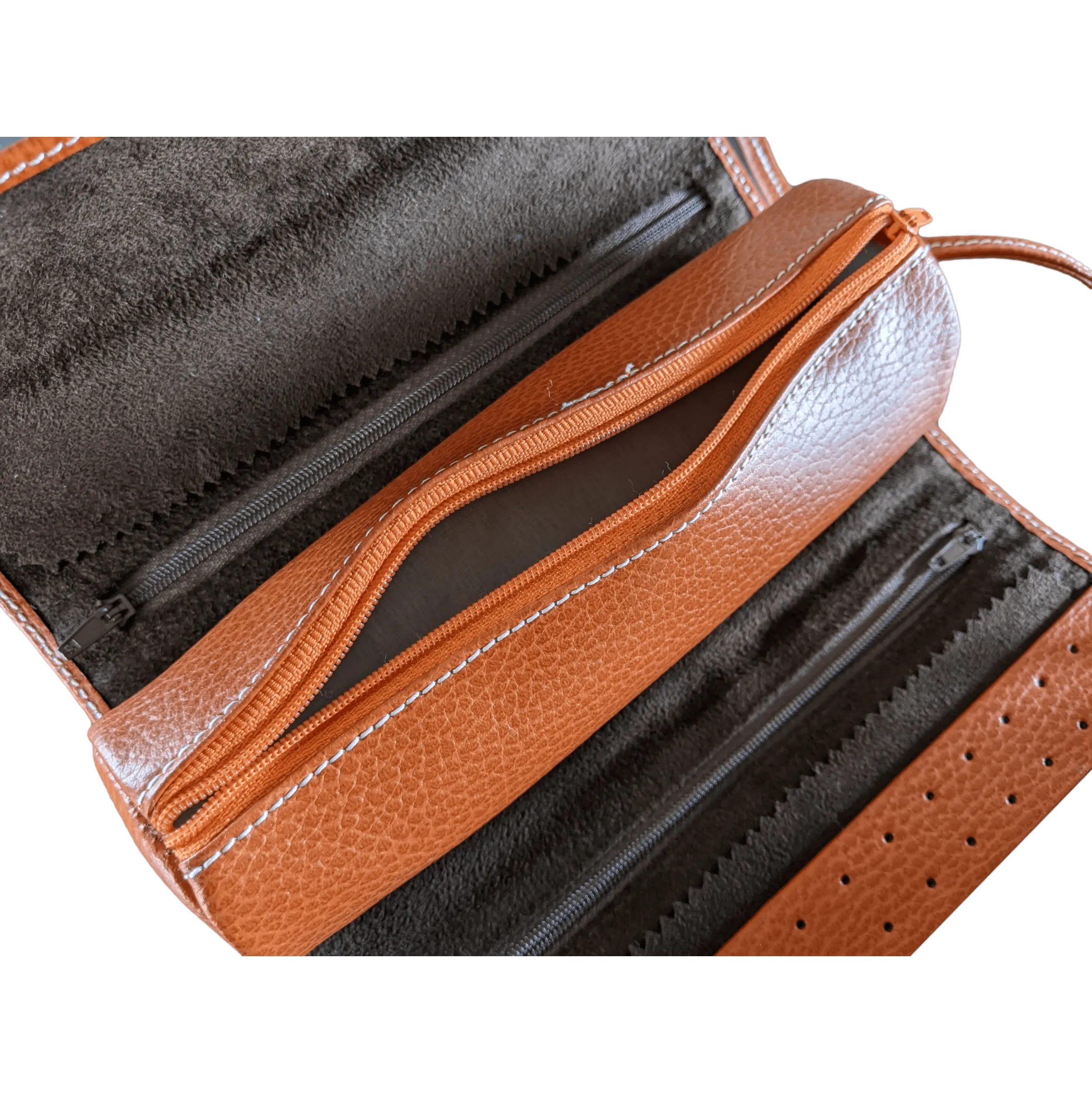 RENE KERN Vintage Leather Jewelry Travel Pochette, New!