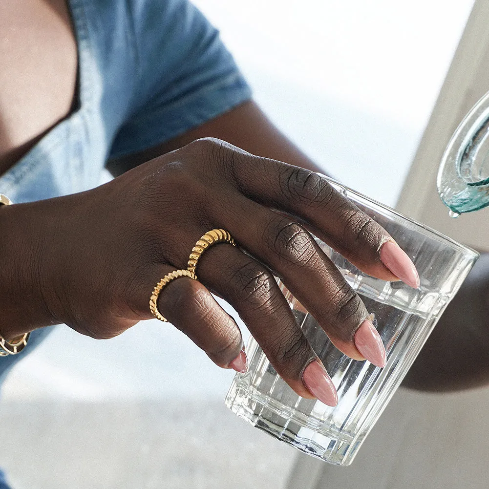 Ribbed Stackable Ring