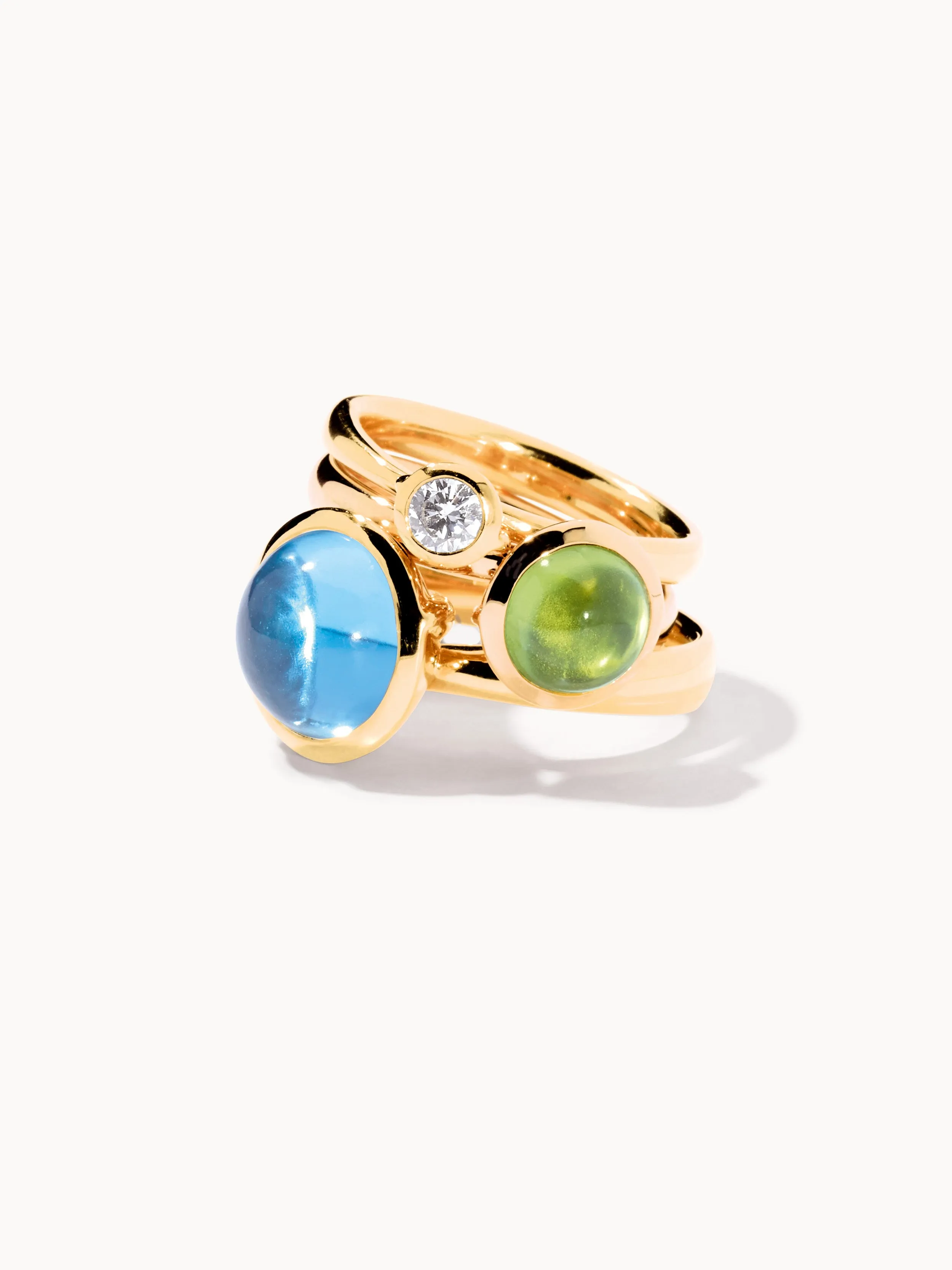 Ring BOUTON small Peridot Peridot