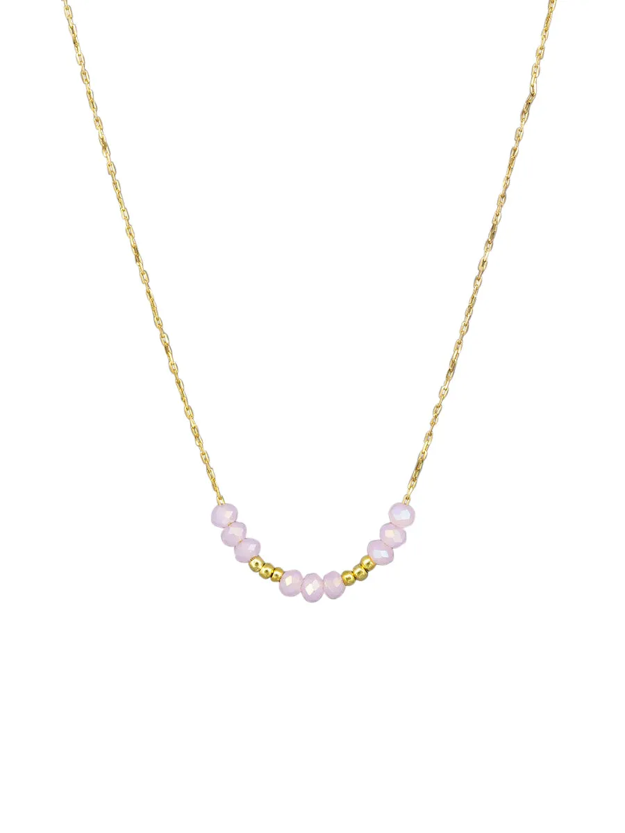 Rose Gold Quartz Petite Necklace | Tiger Tree