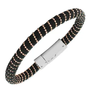 Rose Lined Leather Clasp