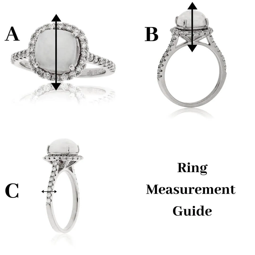 Round Diamond Milgrain Lined Engagement Ring Set