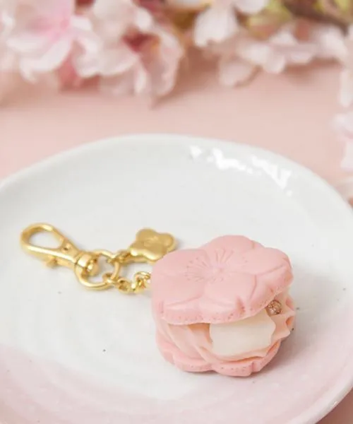 SAKURA Monaka Bag Charm (Pink)【Japan Jewelry】