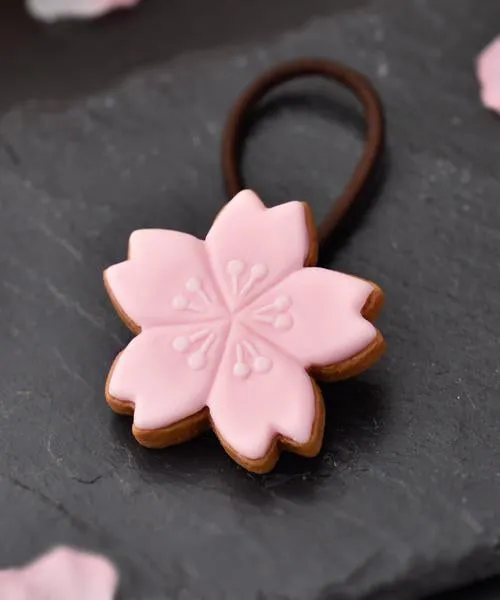 SAKURA Sugar Cookie Hair Rubber Band【Japan Jewelry】