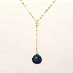 Sapphire Lariat Necklace
