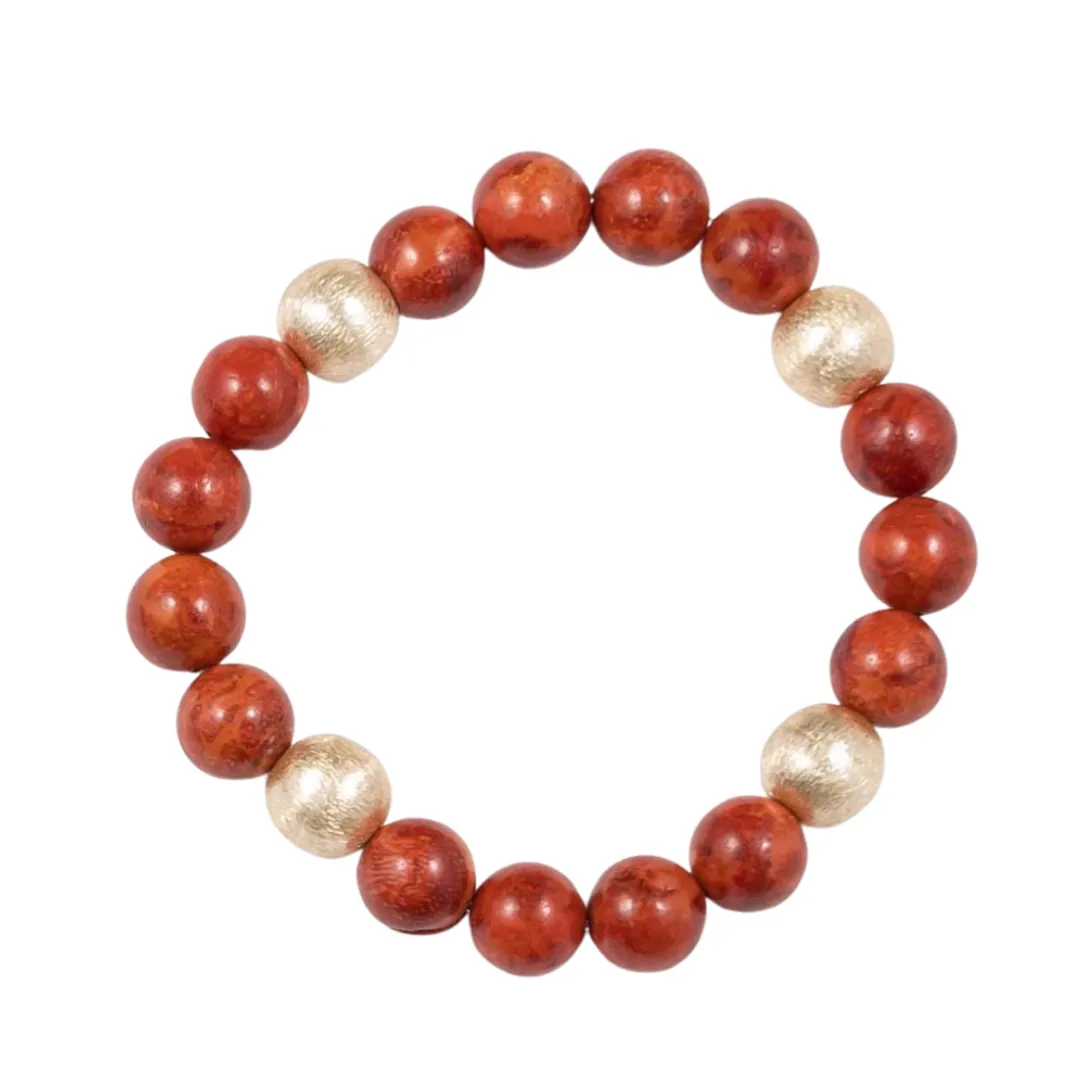 Savannah Brushed Gold & Stone Bracelets