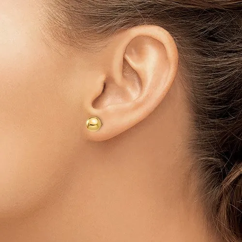 SE104 14KT Gold Ball Stud Earrings