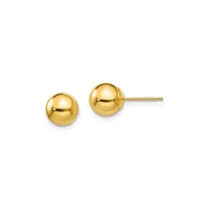 SE104 14KT Gold Ball Stud Earrings