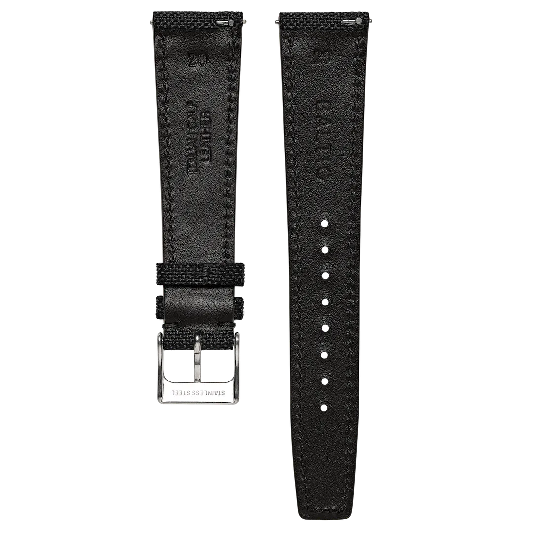 SEAQUAL® Strap - Black recycled polyester fiber