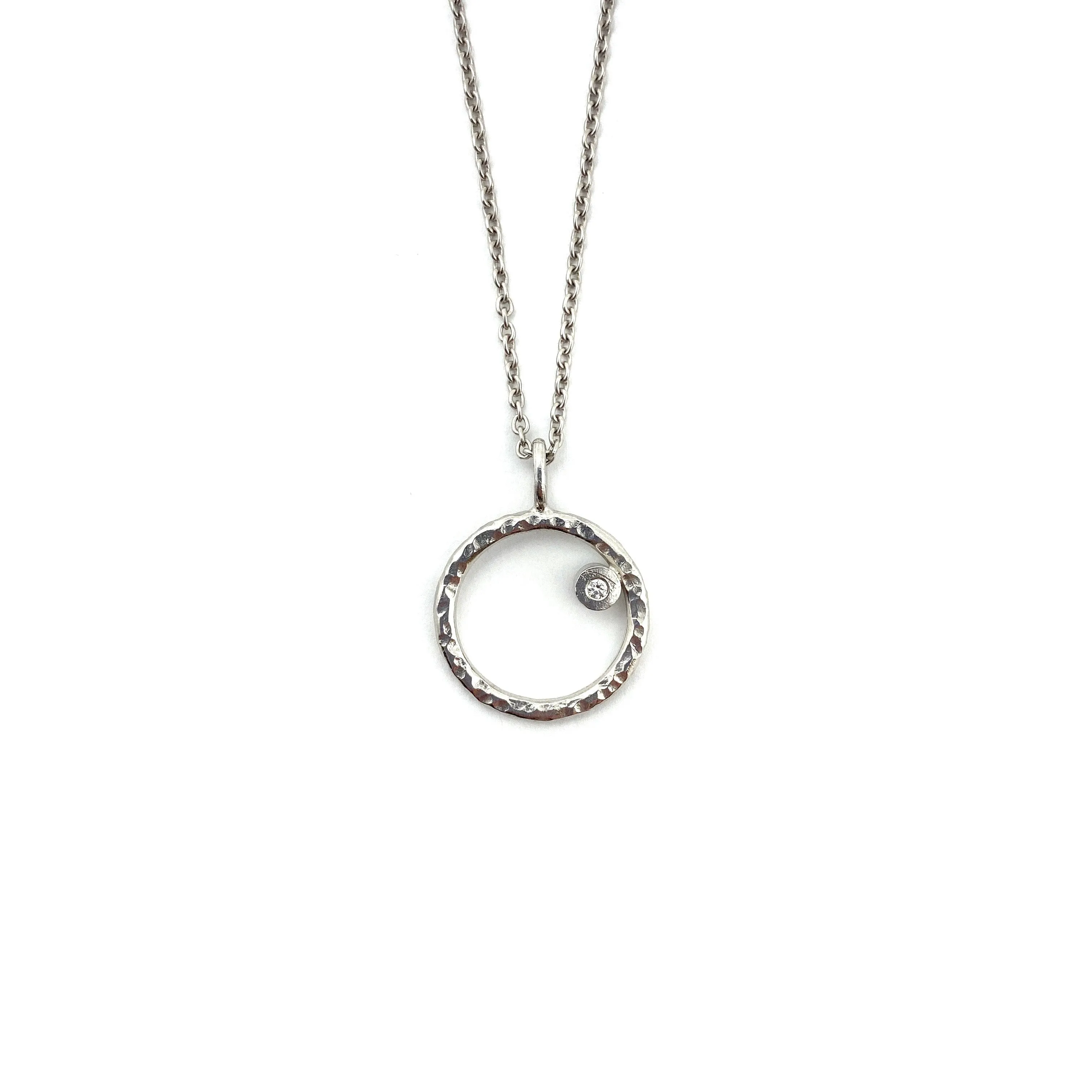 Silver Circle Necklace