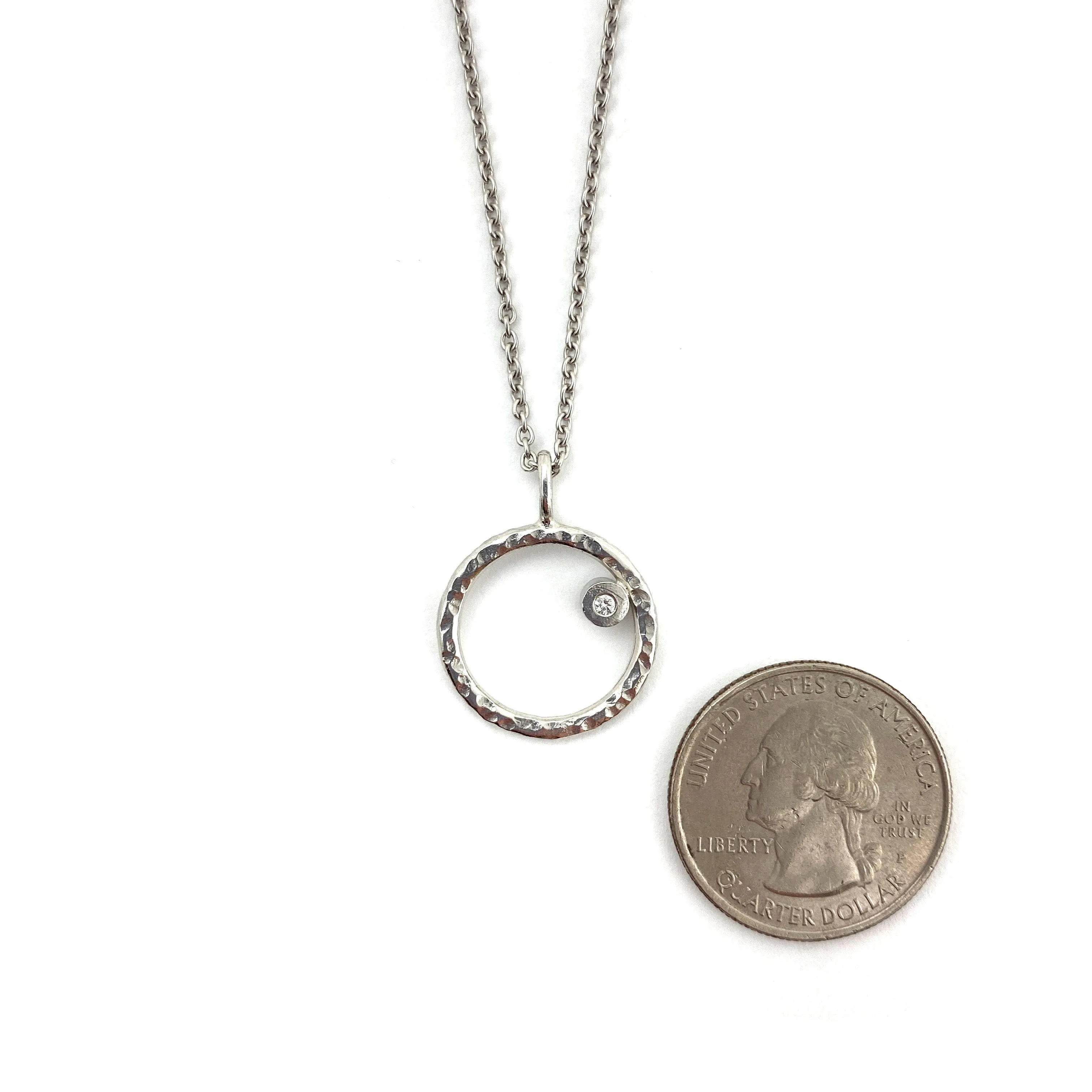 Silver Circle Necklace