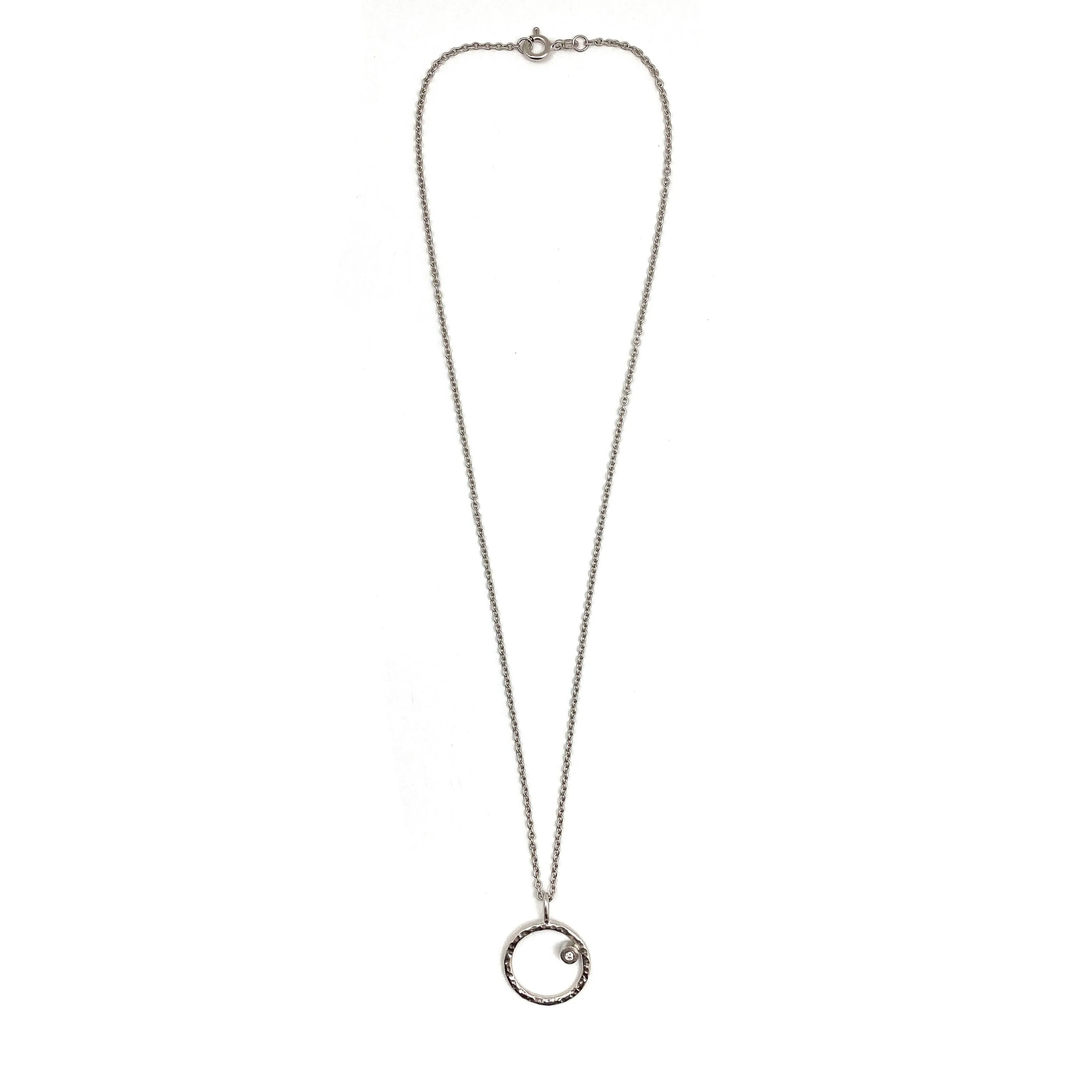 Silver Circle Necklace
