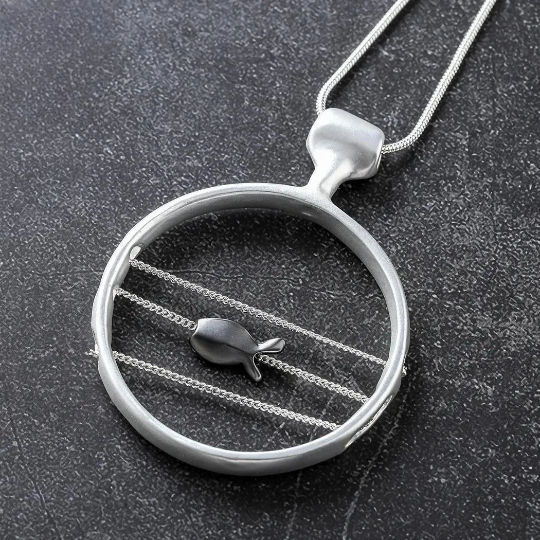 Silver Color Long Necklace Jewellery for Women