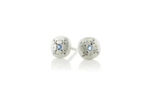 Silver Light Charm Studs