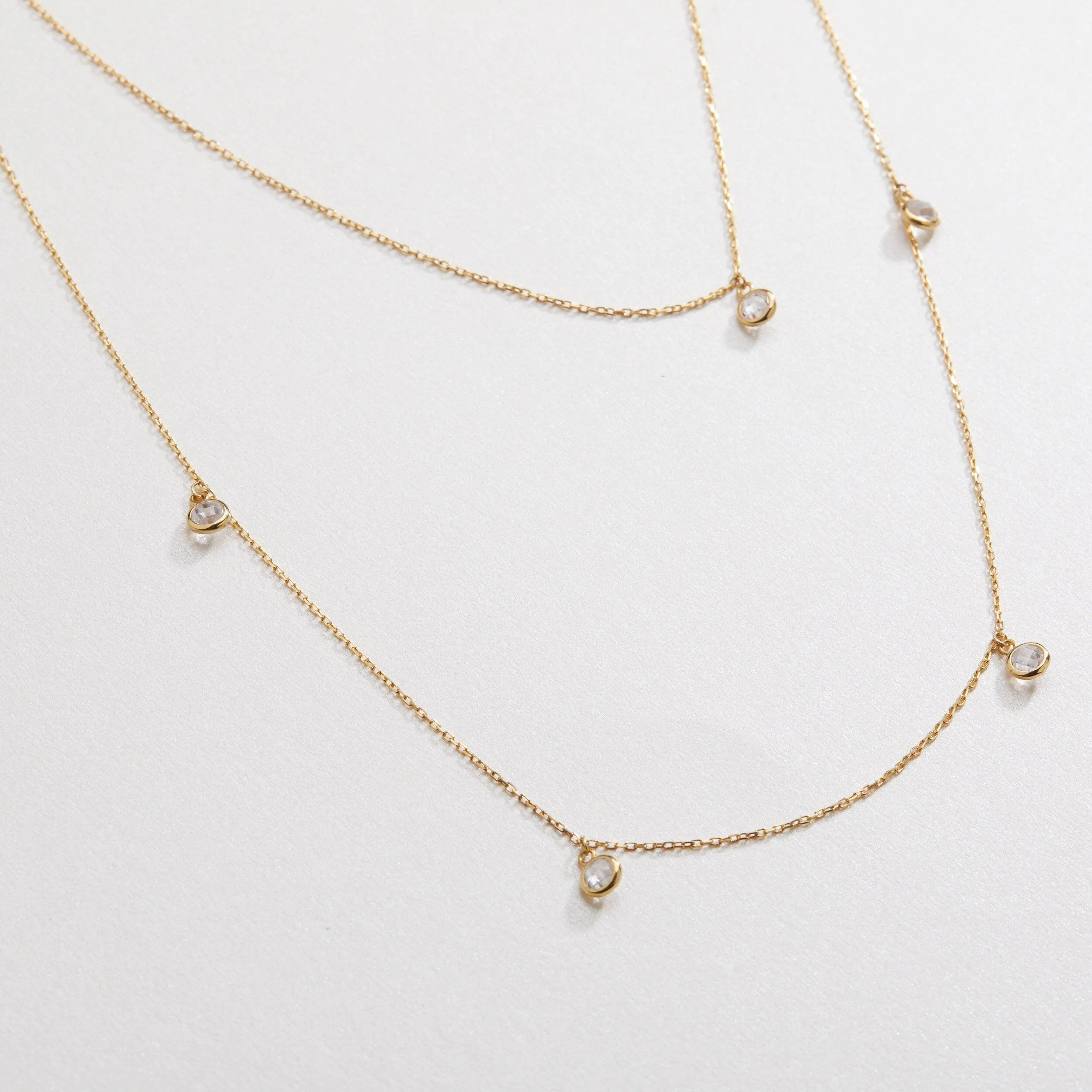 Silver Satellite Necklace - 18K Gold Vermeil