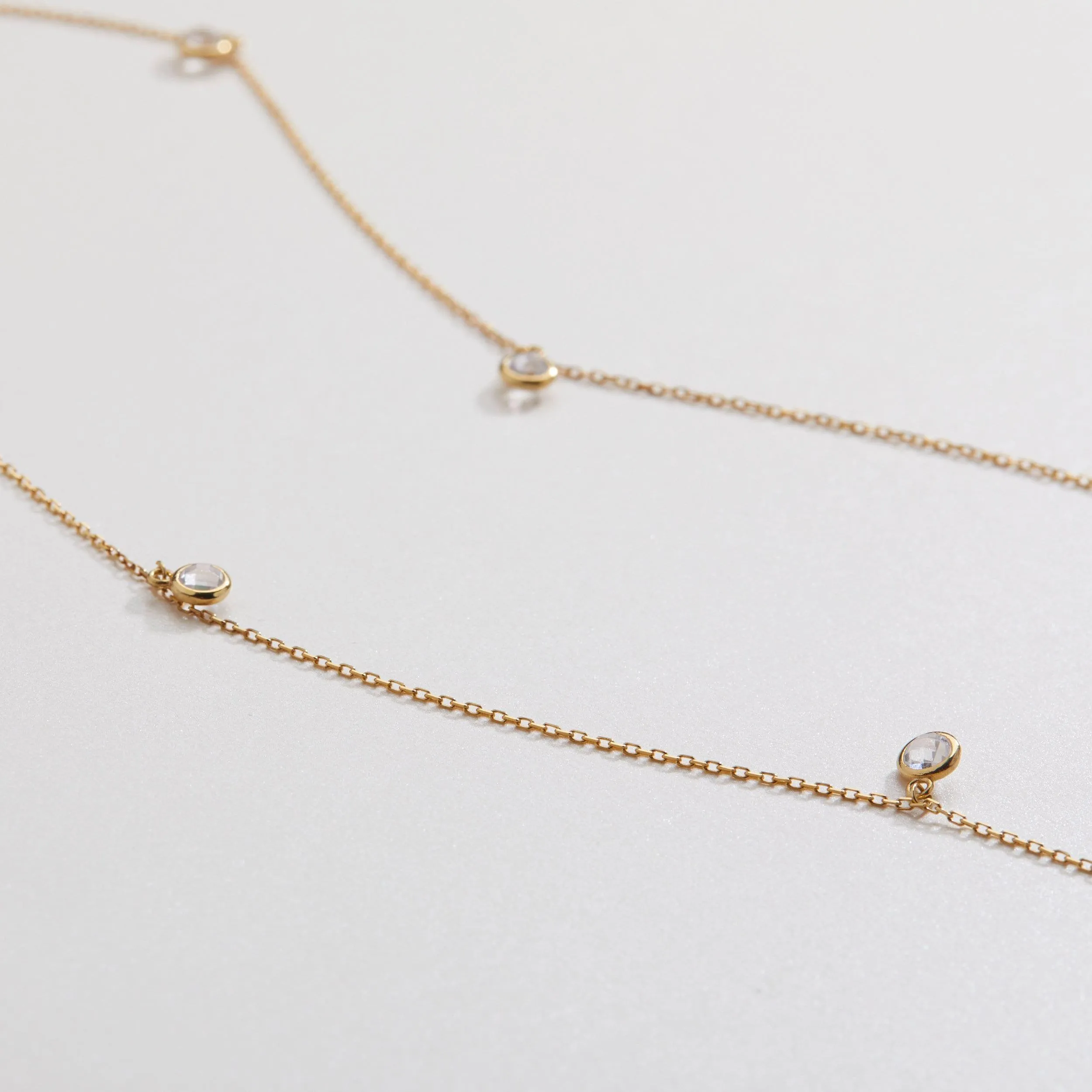 Silver Satellite Necklace - 18K Gold Vermeil