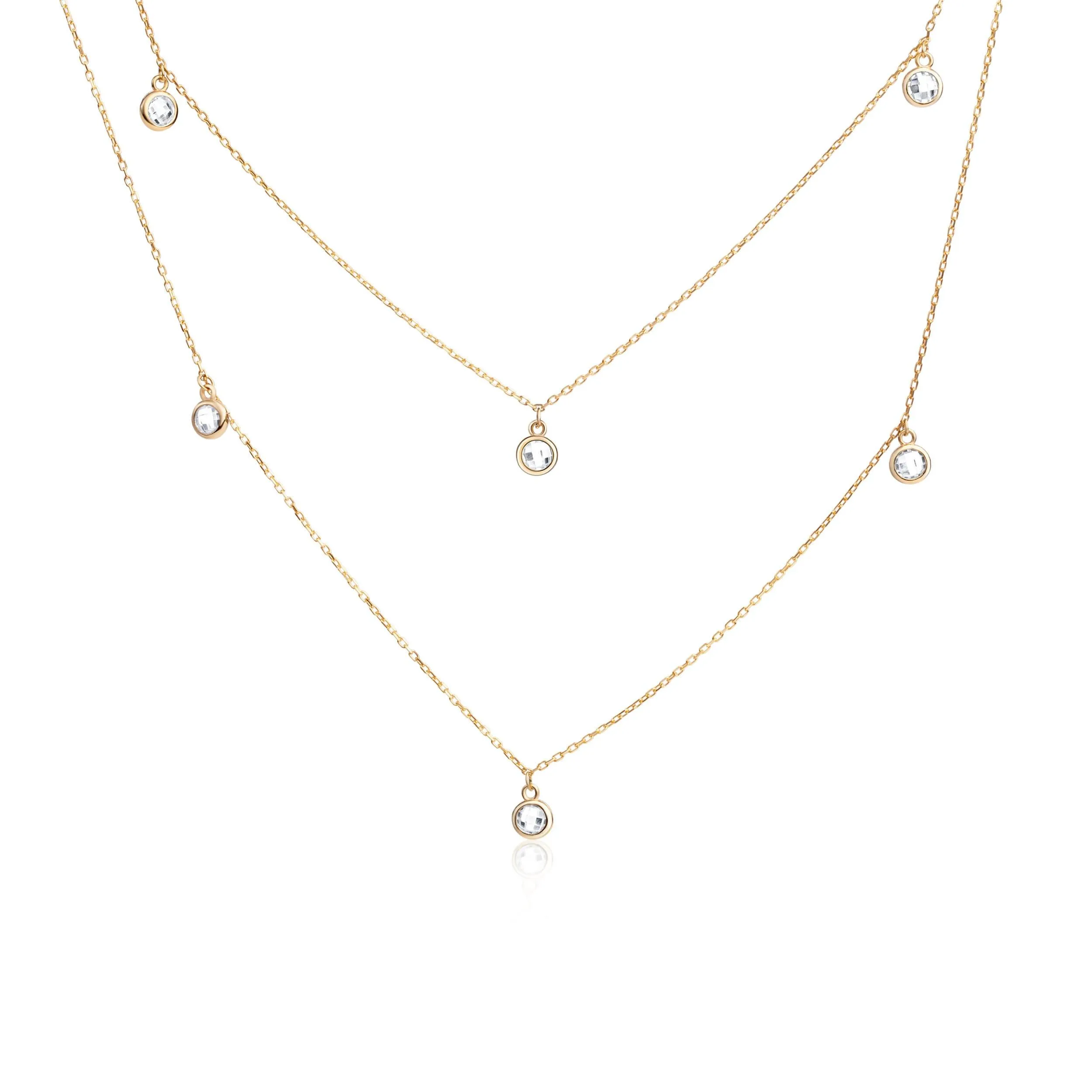Silver Satellite Necklace - 18K Gold Vermeil
