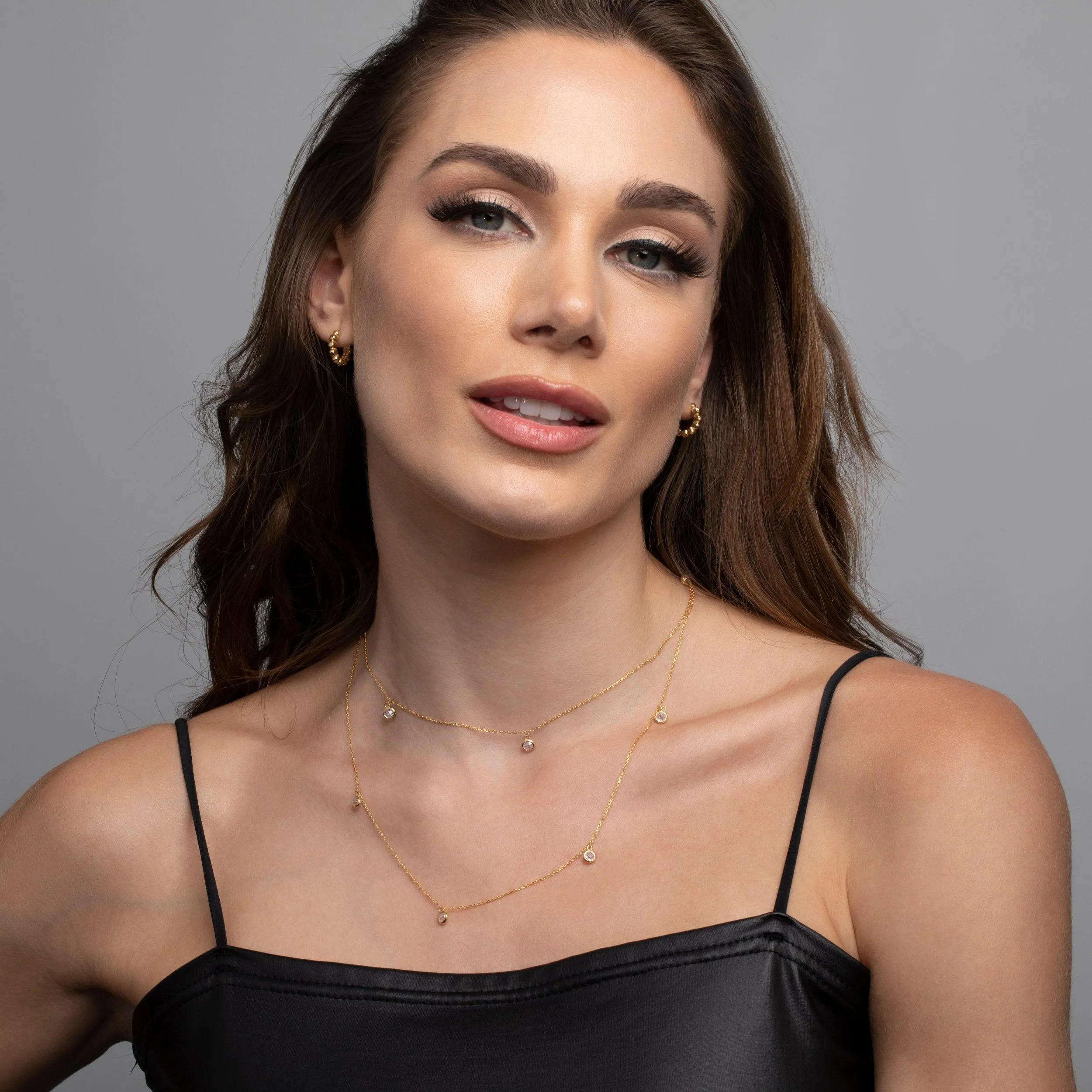 Silver Satellite Necklace - 18K Gold Vermeil