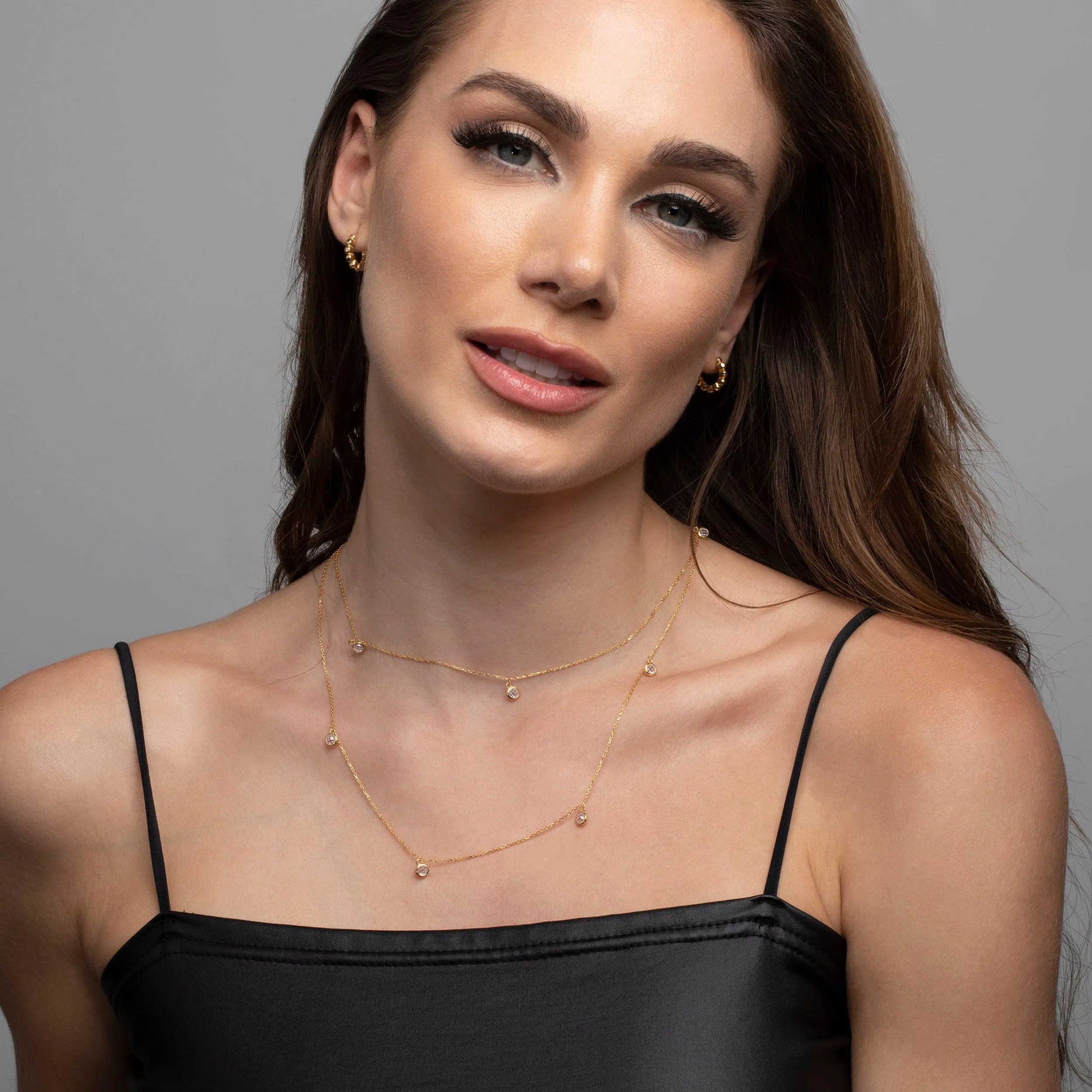 Silver Satellite Necklace - 18K Gold Vermeil
