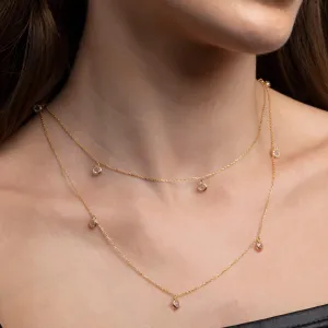 Silver Satellite Necklace - 18K Gold Vermeil