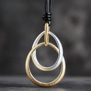 Simple Circles Neck Chokers Necklace Handmade Korean Fashion Jewelry For Women